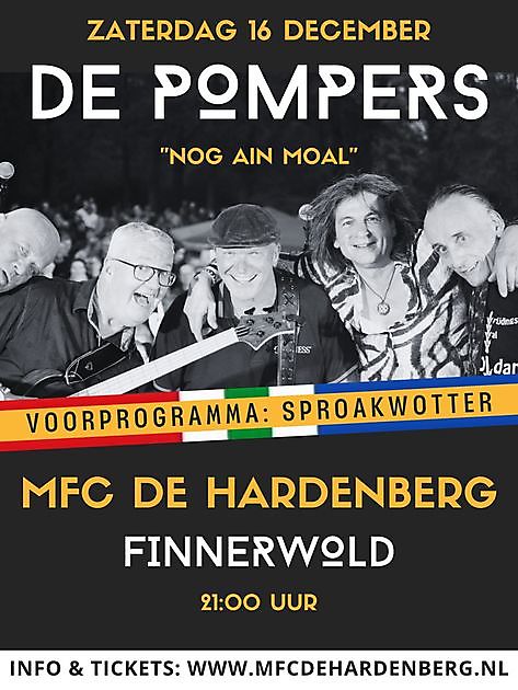 Live in MFC De Hardenberg: de POMPERS - NOG AIN MOAL MFC De Hardenberg Finsterwolde