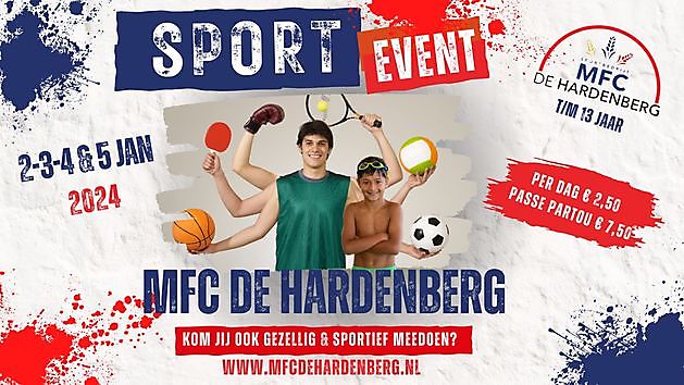 Sporten en chillen, doe je bij MFC de Hardenberg MFC De Hardenberg Finsterwolde