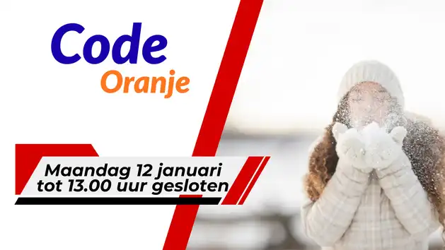 maandag 12 januari tot 13.00 uur gesloten MFC De Hardenberg Finsterwolde