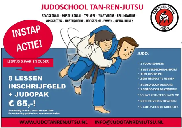 Instapactie Judo in MFC de Hardenberg MFC De Hardenberg Finsterwolde