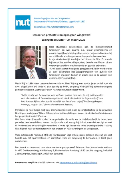 NUT lezing China: Succes of Falen? - MFC De Hardenberg Finsterwolde