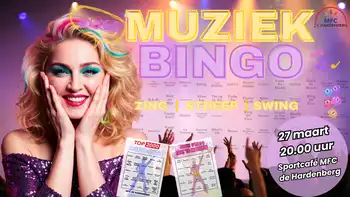 De leukste MUZIEK BINGO is terug - MFC De Hardenberg Finsterwolde