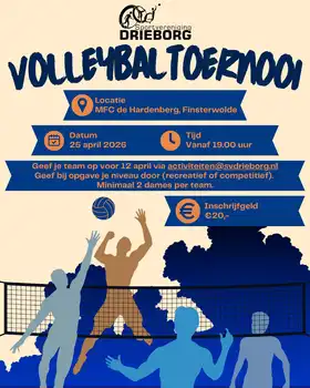 Volleybaltoernooi op 25 april. - MFC De Hardenberg Finsterwolde